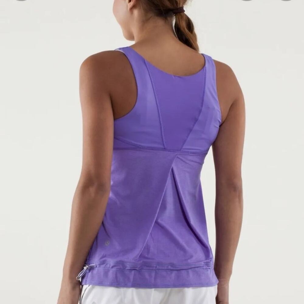 Lululemon purple Ra Ta Ta topper cinch athletic activewear tank top 6 - Picture 9 of 9